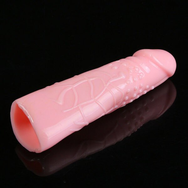 3 Inch Extender Penis Sleeve Reusable Condom Dick Growth Sleeve